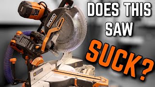 Good Or Bad? NEW 12" Ridgid Dual Bevel Sliding Miter Sa