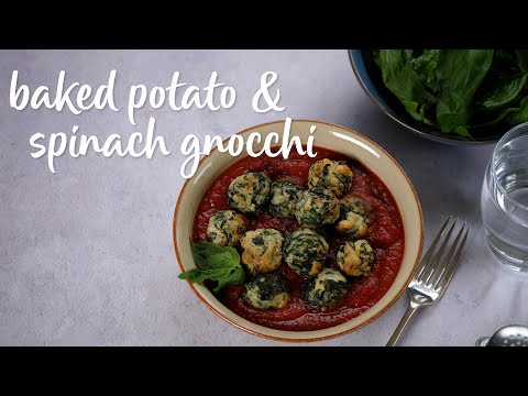 Slimming World Syn-free baked potato and spinach gnocchi - FREE