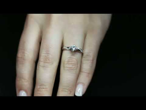 Crossover Band Engagement Ring – ‘Lara’