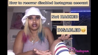 How To Get Your DISABLED Instagram Account Back 2022!