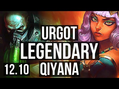 URGOT vs QIYANA (TOP) | 1.9M mastery, 1000+ games, Legendary, 12/3/8 | EUW Master | 12.10