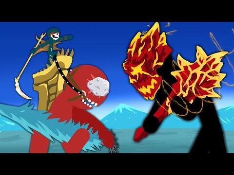GOLDEN GIANT vs KAI RAIDER - Epic New Faction in Stick War Legacy | Stick War Legacy Animated revers