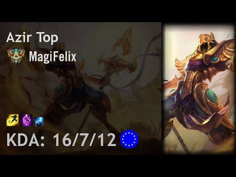 Azir Top vs Cho'Gath - MagiFelix - EUW Challenger Patch 7.19