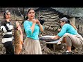 IRAN Village Life Traditional Cooking Of 15 Kg Fish Coco Caviar In The Underground Oven