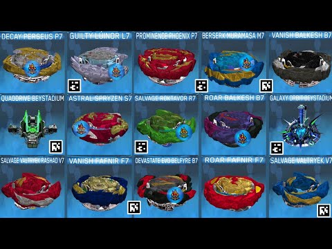 ALL 22 QR CODES BEYBLADE BURST QUAD DRIVE QR CODES Beyblade Burst App QR  Codes 4K60FPS 