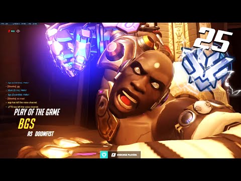 Dannedd Top 25 Doomfist VS Season 31 Meta!  [ Overwatch Season 31 Top 500 ]