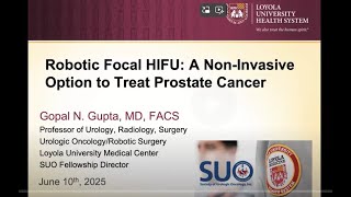 Robotic Focal HIFU: A Non-Invasive Prostate Cancer Treatment