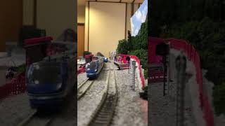【鉄道ジオラマ】恋山形駅を通過する特急スーパーはくと