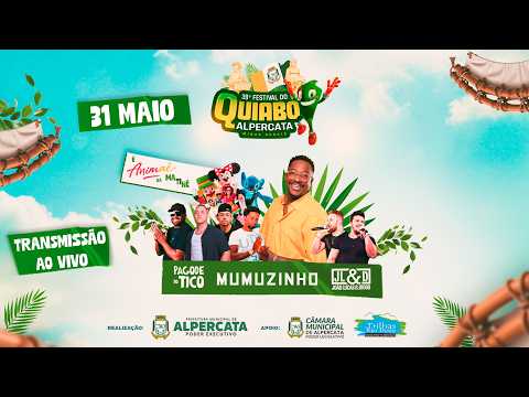 39º Festival do Quiabo em Alpercata Minas Gerais - Domingo 31/05/2026