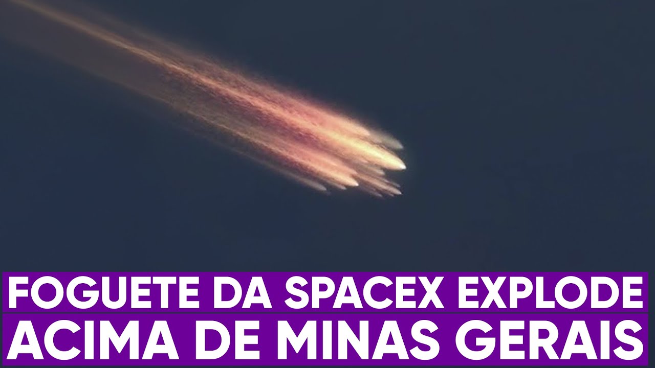 Foguete explode no céu de Minas Gerais