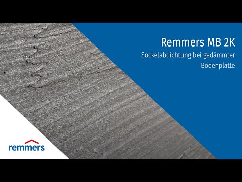 Remmers MB 2K - Sockelabdichtung bei gedämmter Bodenplatte