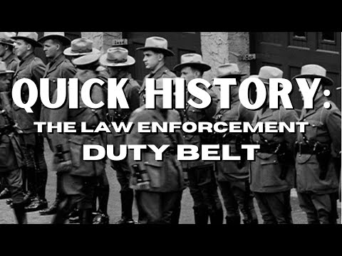The Evolution of the Law Enforcement Duty Belt | From Leather to High-Tech Gear