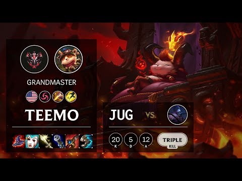 Teemo Jungle vs Jax - NA Grandmaster Patch 10.3
