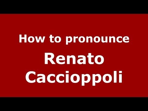 How to pronounce Renato Caccioppoli (Italian/Italy) - PronounceNames.com