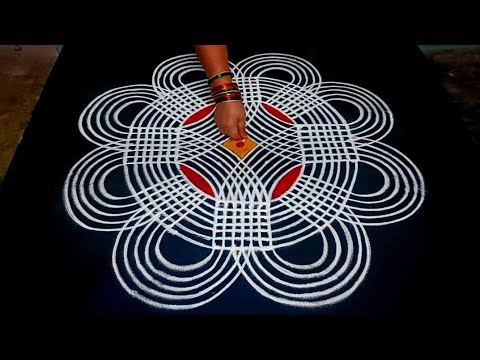 Dhanurmasam special rangoli design 🌺 Traditional padi kolam 🌺 New year special rangoli design 