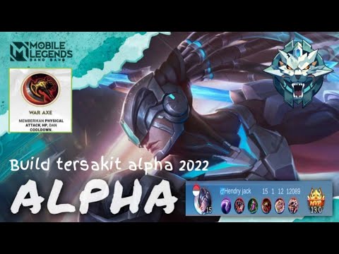 BUILD TERSAKIT ALPHA 2022 #heromobilelegends #mobilelegends #alphamobilelegend
