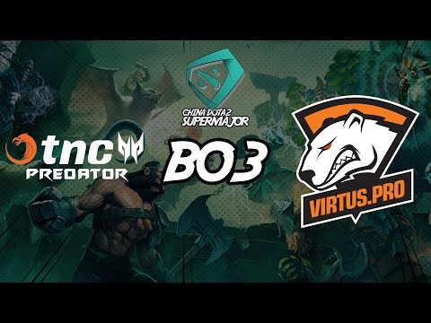 TNC Predator vs Virtus Pro Game 1 | SuperMajor 2018 (Bo3)
