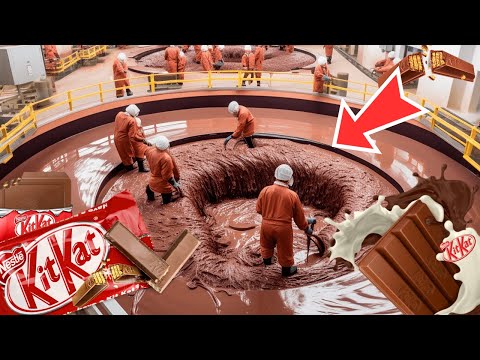How KITKAT Chocolate is Made | 7 MILLION KITKAT Chocolates EACH Day!!🍫🏭