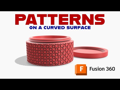 Fusion 360:  Pattern on a Curved Surface