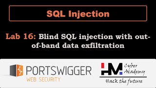 SQL Injection 16 | Blind SQL injection with out-of-band data exfiltration