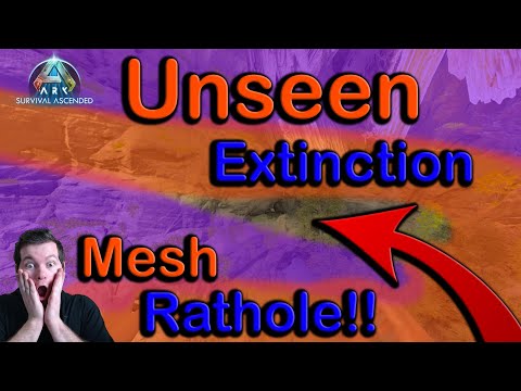 Unseen BROKEN Extinction Mesh Rathole With Crouch!! Wildcard Fix Your Game! Ark Survival Ascended