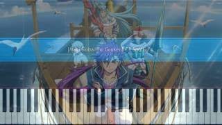 [Magi Sinbad no Bouken] OP Spotlight Piano Synthesia Tutorial