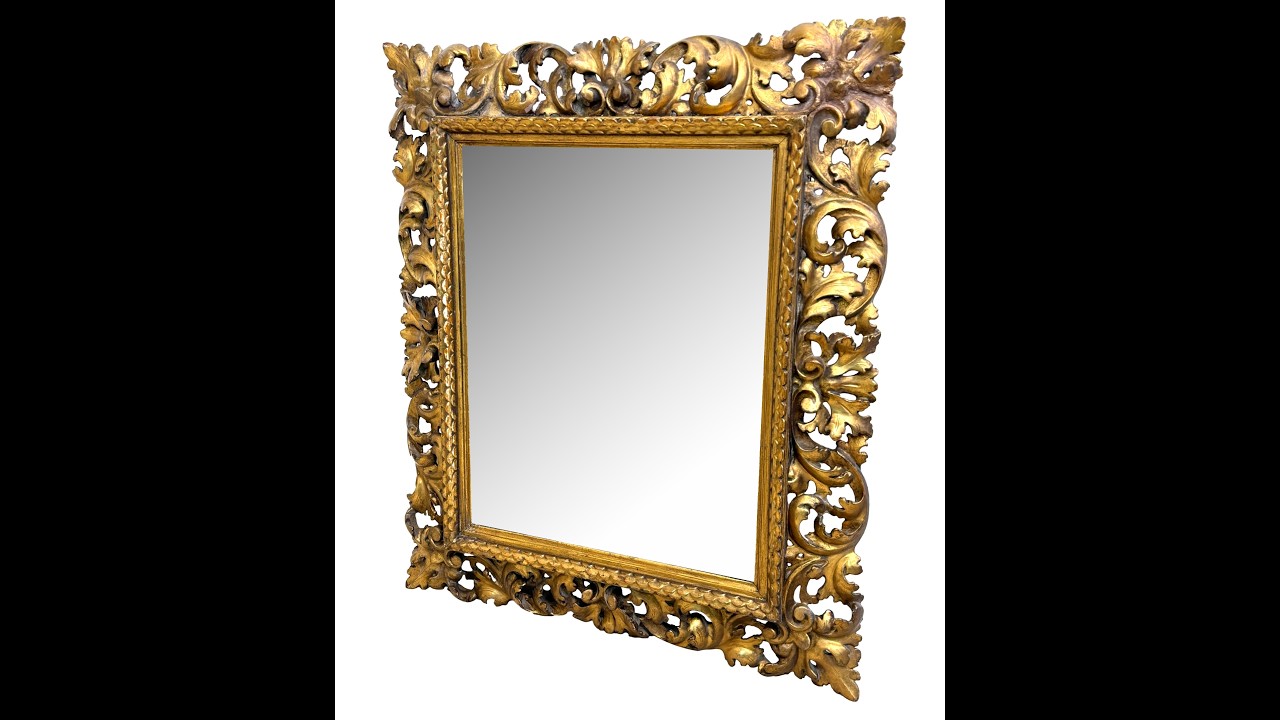Small 19th Century Italian Giltwood Florentine Mirror