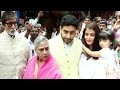 Amitabh Bachchan At Durga Pooja With Jaya Aishwarya Abhishek Aaradhya