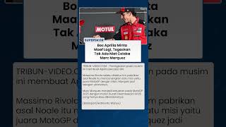INSIDEN BALAPAN Bos Aprilia Tegaskan Niatnya Kalahkan Marquez, Bukan Bikin Celaka