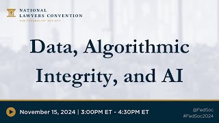 Click to play: Practice Groups: Data, Algorithmic Integrity and AI
