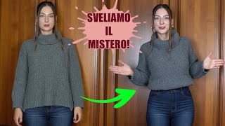 Accorciare un maglione senza tagliarlo! 🤔 SI PUO' FARE! Scopri come...