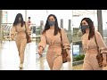 Rashi Khanna Stylish Gorgeous Walk At Hyderabad Airport