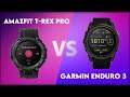 Amazfit T Rex Pro Vs Garmin Enduro 3 Comparison
