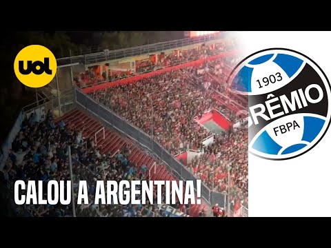 "INCRÍVEL! VEJA FESTA DA TORCIDA DO GRÊMIO QUE CALOU O ESTÁDIO DO ESTUDIANTES NA LIBERTADORES" Barra: Geral do Grêmio &bull; Club: Grêmio