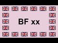 Pronounce BF XX In English