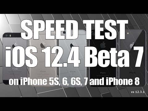 iOS 12.4 Beta 7 Speed Test on iPhone 5S, 6, 6S, 7 and iPhone 8 (Build 16G5077a)