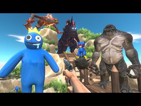 I Finding Godzilla vs Lava Dragon and Huggy Wuggy Animation Monsterverse planet of King monster ARBS