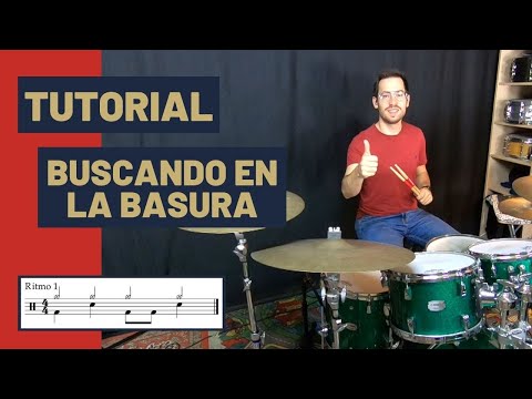 Cómo tocar BUSCANDO EN LA BASURA en BATERÍA – La Fuga (TUTORIAL Español)