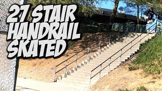 27 STAIR RAIL SKATED BY 17 YEAR OLD MALIQUE SIMPSON !!! - NKA VIDS -