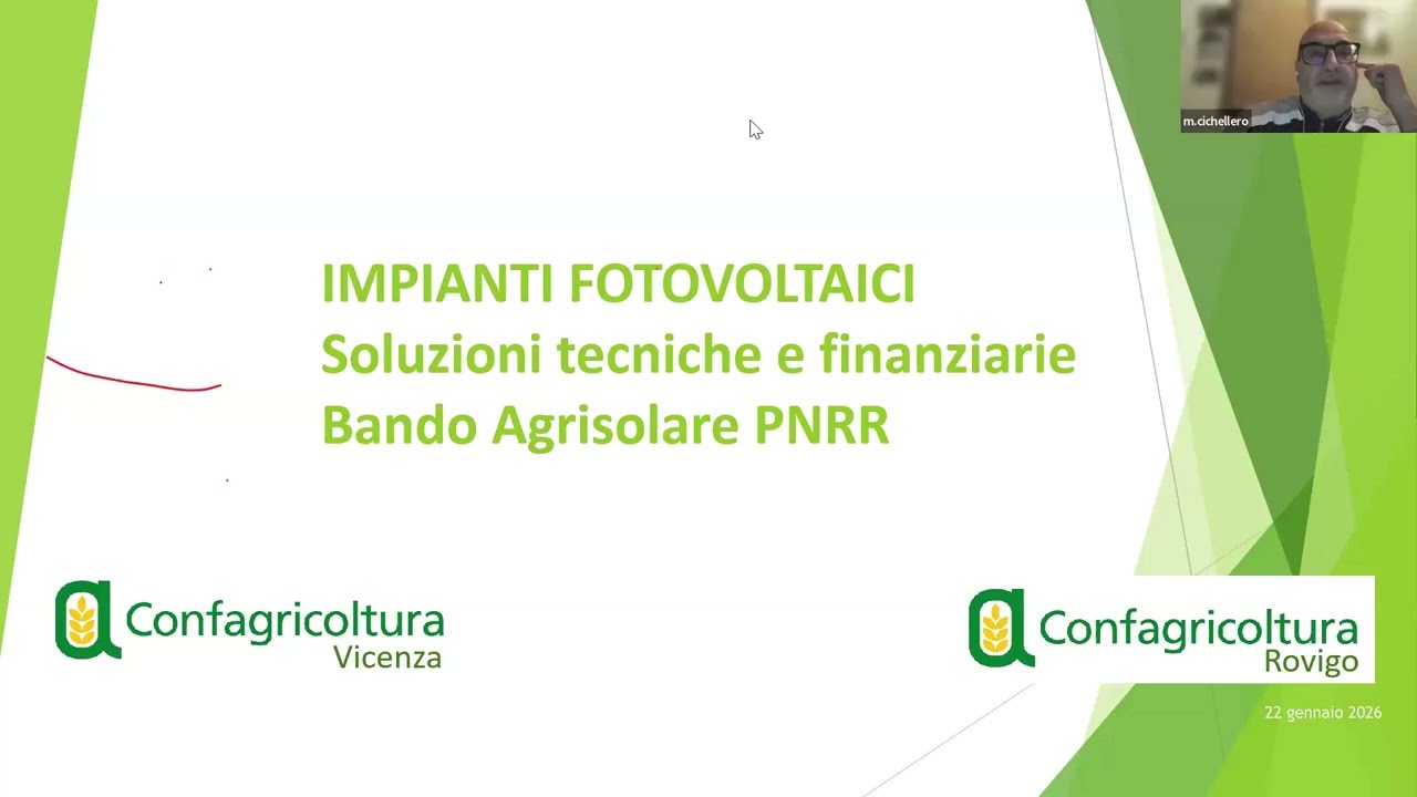 Impianti fotovoltaici – Soluzioni tecniche e finanziarie. Bando Agrisolare PNRR