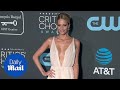 Poppy Delevingne Drapes In Cloth Dress At Critics Choice