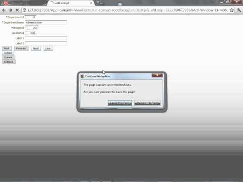 Warning of Uncommitted/Unsaved Changes in ADF Faces Pages | Shay ...
