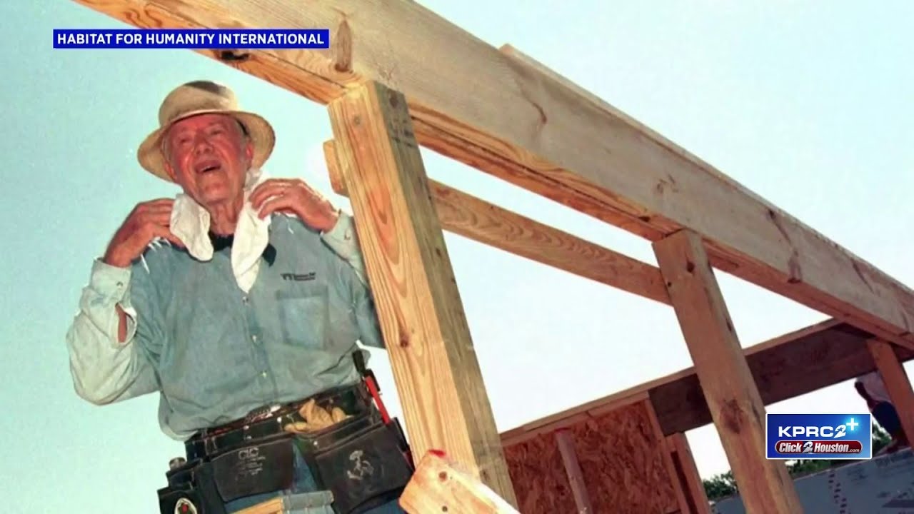 Honoring former President Jimmy Carter's 100th birthday with Houston Habitat for Humanity