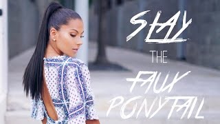 How to SLAY the Faux Ponytail | Protective Style for Naturals