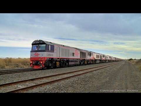 5PM9 SCT Freight Train With 5 Diesel Locomotives (20/2/2022) - PoathTV Australian Railways