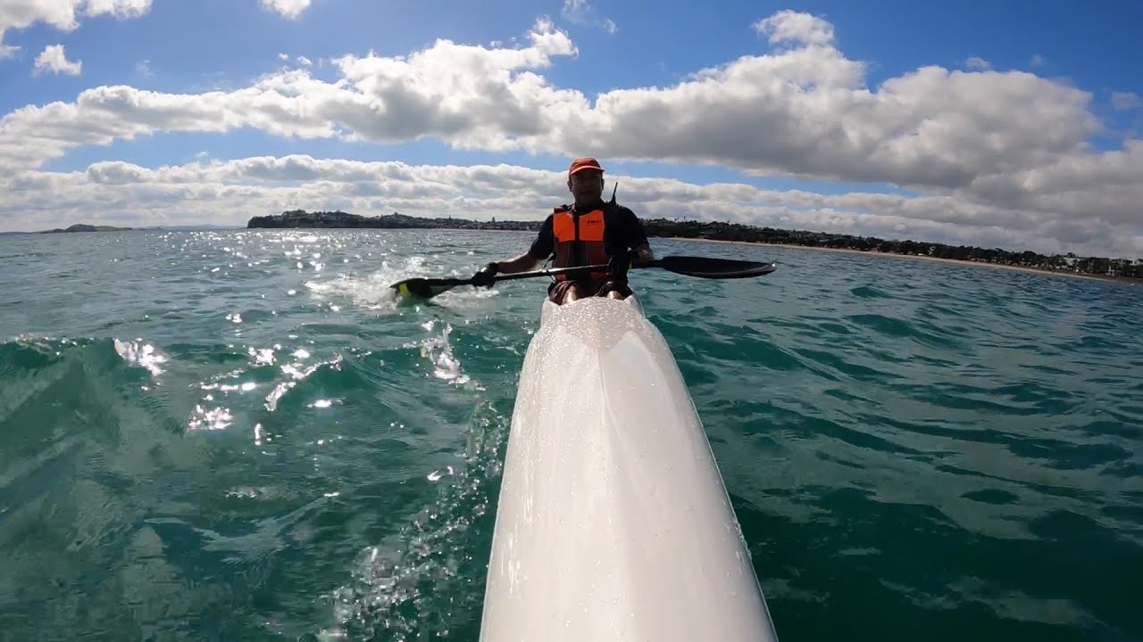 GoPro attached to the front handle - Epic surf ski V10L
