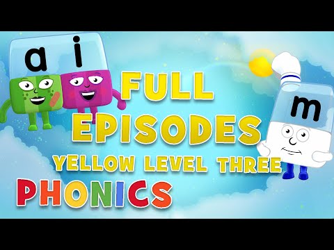 Alphablocks - Yellow Level Three | Full Episodes 4-6 | #HomeSchooling | Learn to Read #WithMe