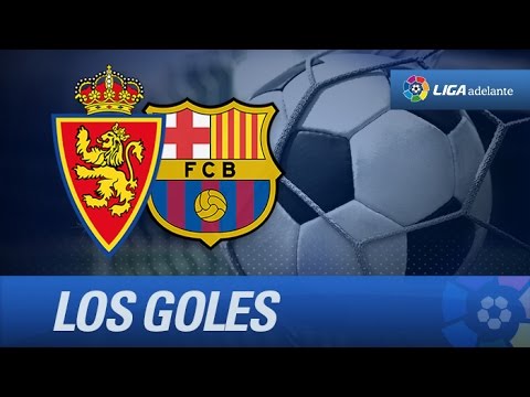 Todos los goles de Real Zaragoza (4-0) FC Barcelona B