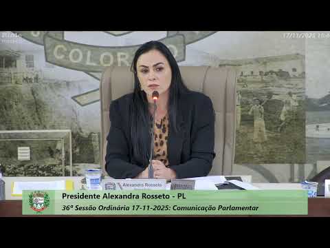 36ª SESSÃO ORDINÁRIA 17-11-2025