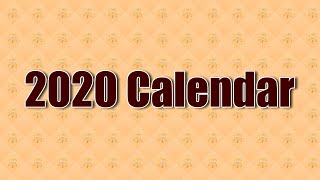 2020 Calendar : Fast & Festivals 2020 : व्रत और त्यौहार 2020
